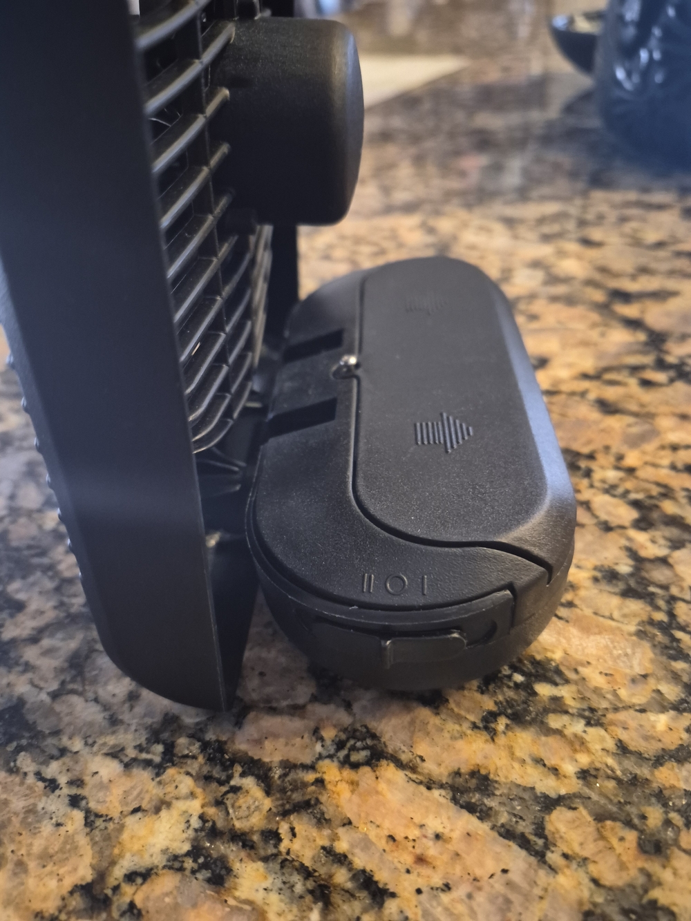 Black Battery Operated Portable Fan - 5 Inch - Picture 4 of 6